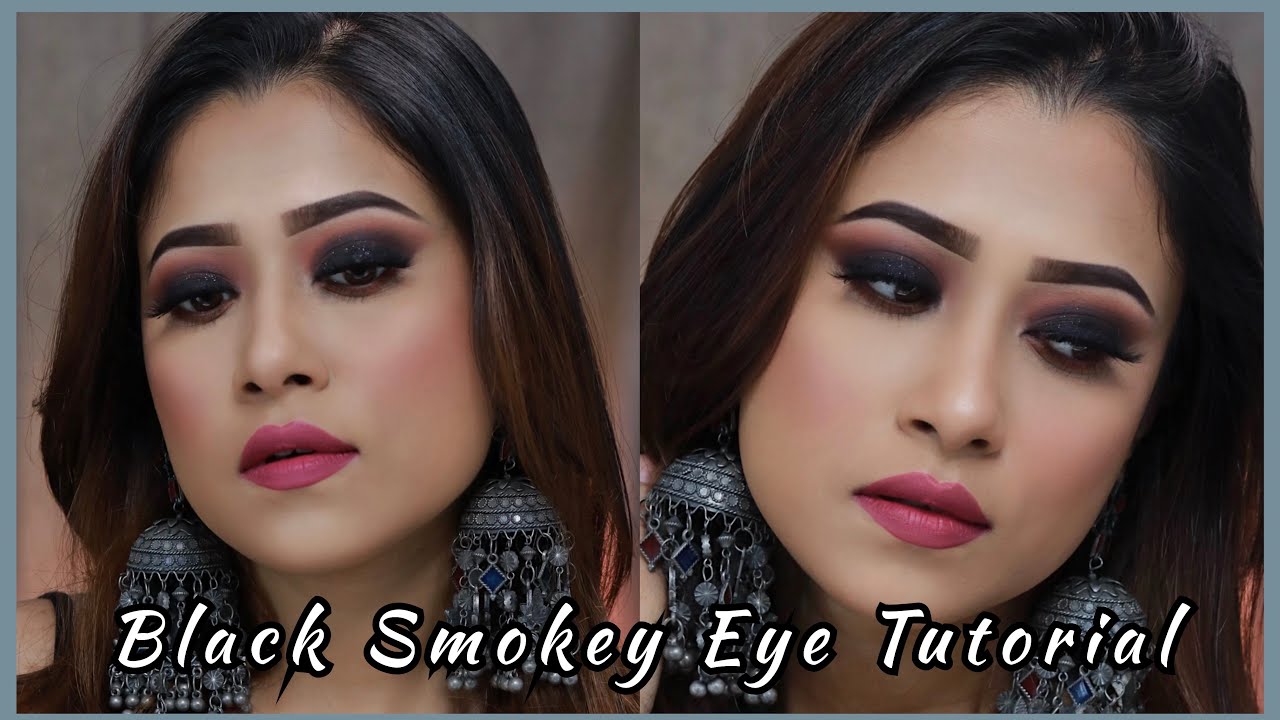 Black Smokey Eye Tutorial | Festive Makeup Look 1 #festiveseason2022 #forbeginners #barshapatra