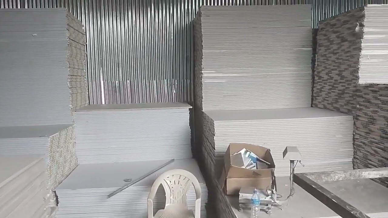 false ceiling gypsum board samiti board ka godown #PS_home_decoration🏠
