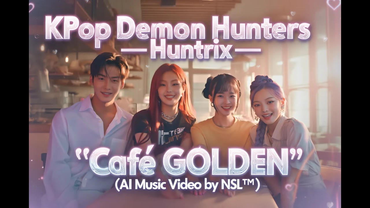 💜“Café GOLDEN” ☕ | Huntrix x NSL™ | KPop Demon Hunters Fan MV 💫