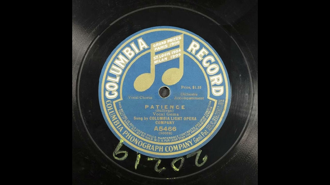 Patience - Vocal Gems - Columbia Light Opera Company