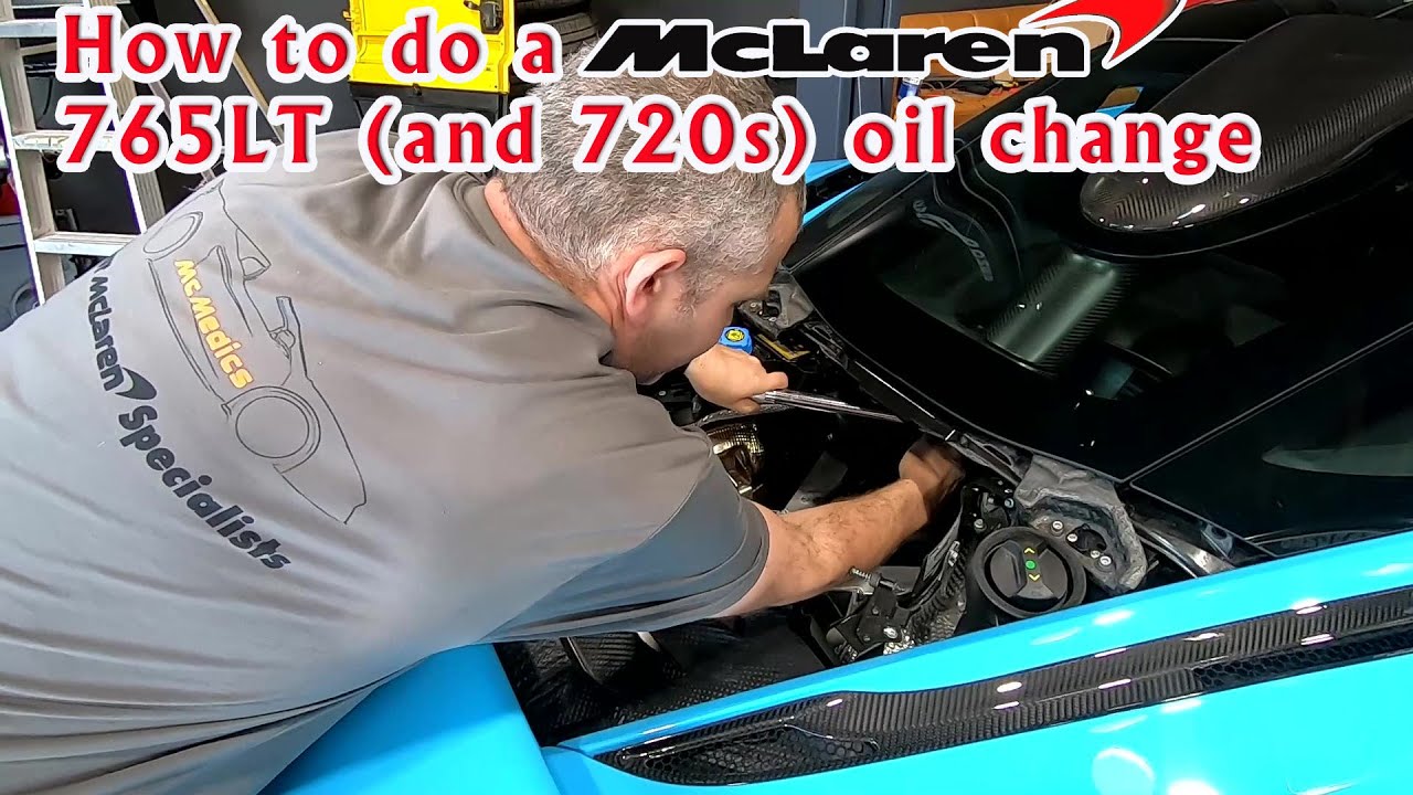 Полное руководство по замене масла в McLaren 765LT и 720s
