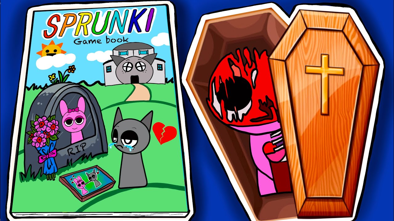 Making INCREDIBOX SPRUNKI Phase 4 Game Book 📚 (+ HORROR Pinki & Gray Squishy Surgery）스프런키 게임북 만들기