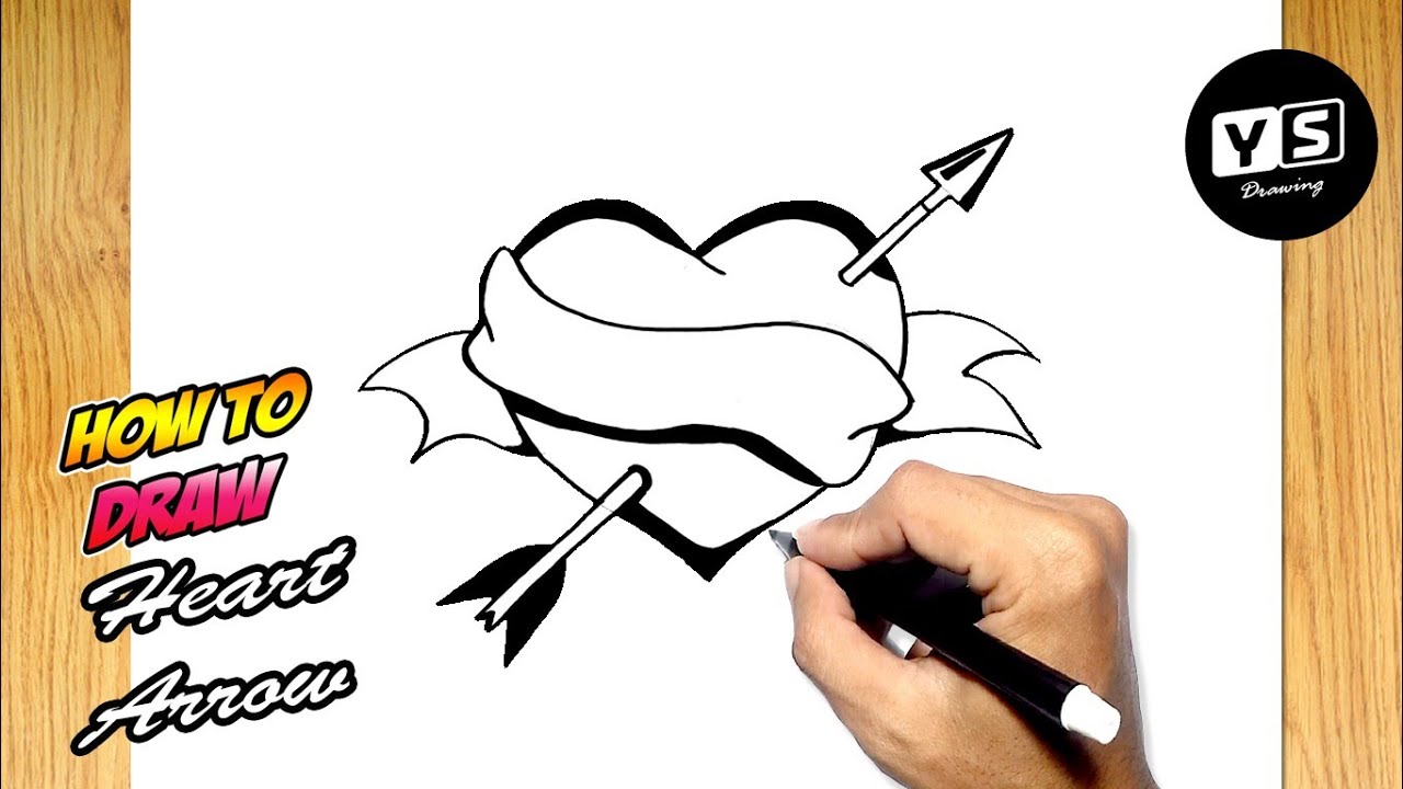How to draw Heart Arrow