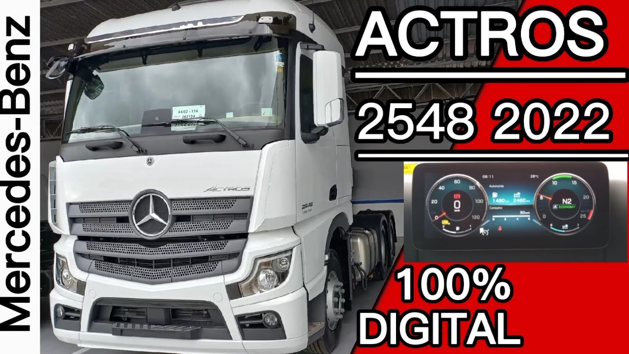 NOVO ACTROS 2548 2022  6 X 2 MERCEDES-BENZ 100% DIGITAL #MERCEDES-BENZ #newactros #caminhão #2548