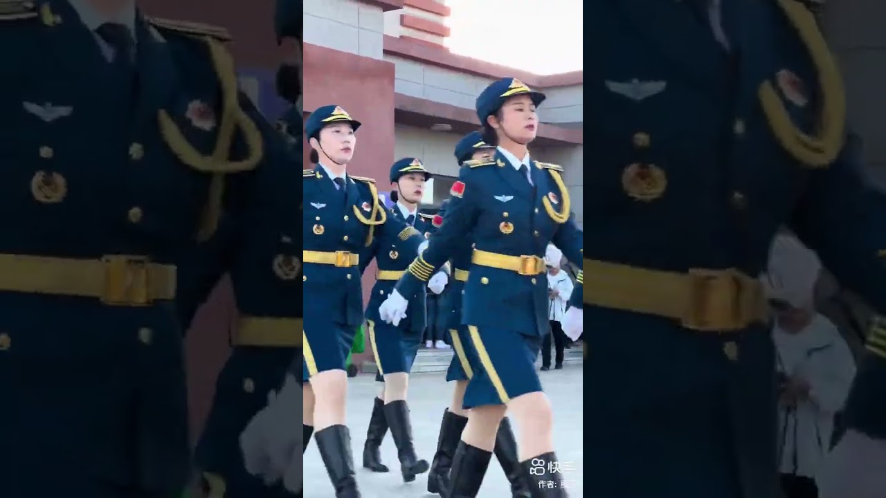 🔥 Female Military Parade Training | Perfect Marching Discipline & Power 💂&zwj;♀️🇨🇳 #Shorts