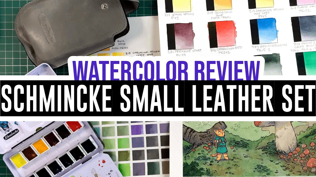 Review & Demo - Schmincke Small Leather Set 2020 🎨