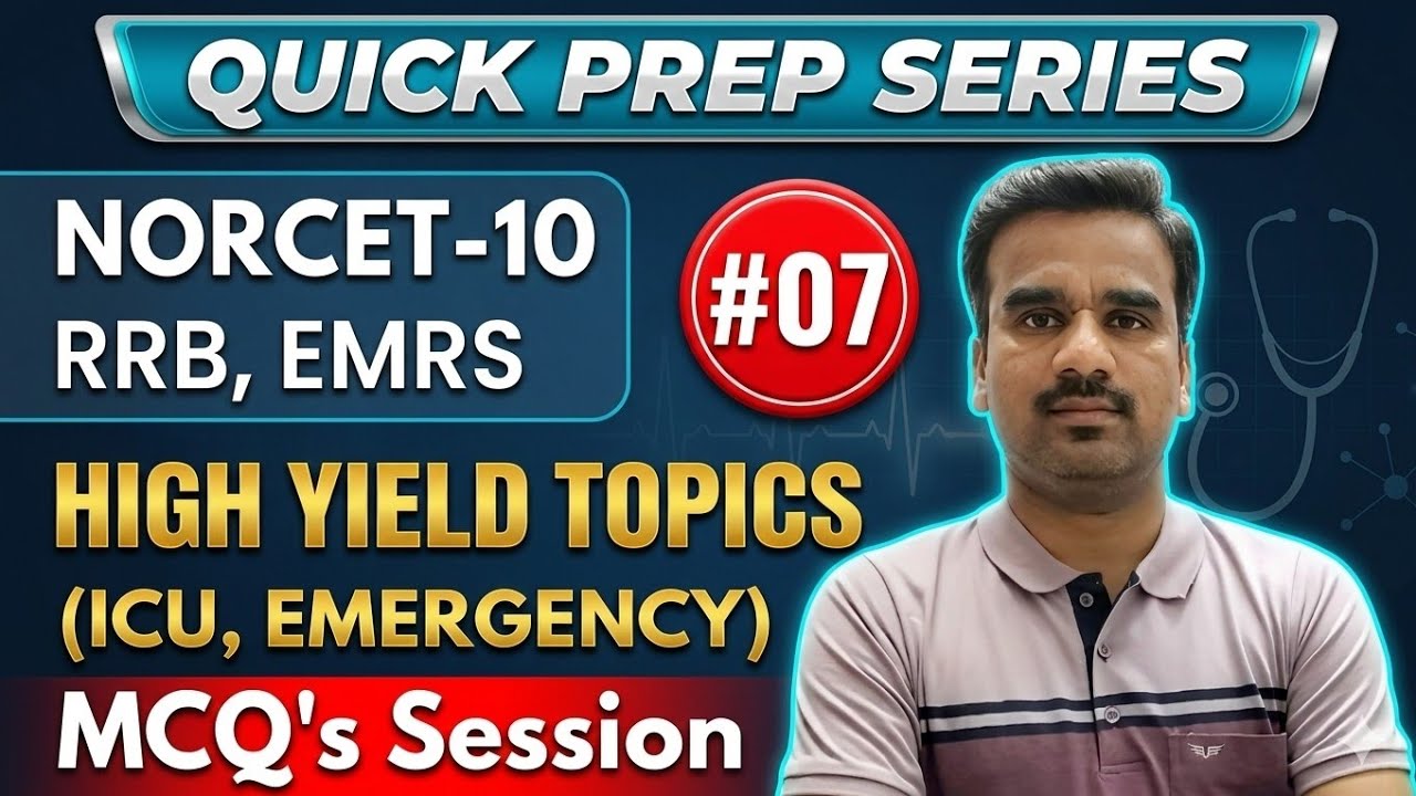 NORCET-10/ RRB/ EMRS/ IMPORTANT QUESTIONS/ RAPID REVISION #norcetmcq #rrb #emrs #jipmer 