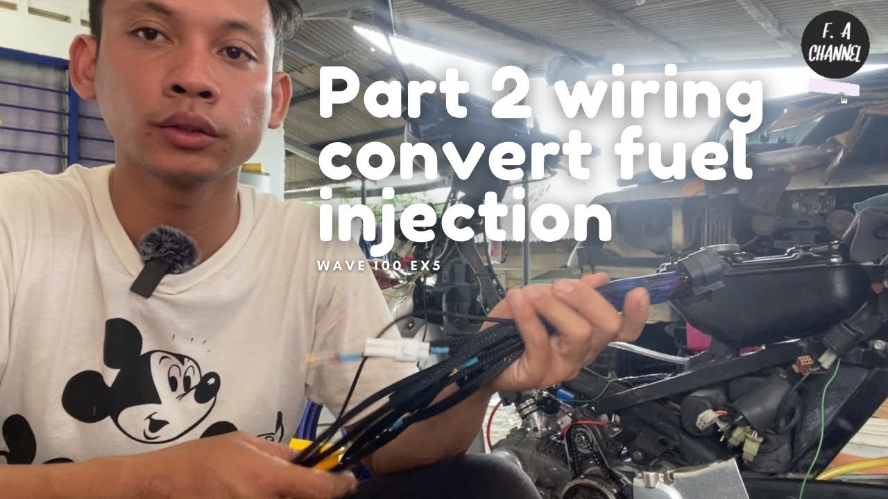 Part 2 wiring convert fuel injection wave100 EX5