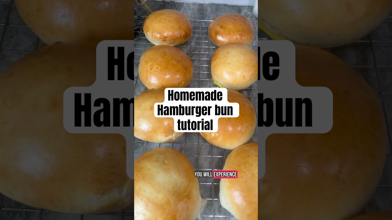 Мастер-класс по приготовлению домашней булочки для гамбургера! #домашнийхлеб #хлеб #рецептхлеба #...
