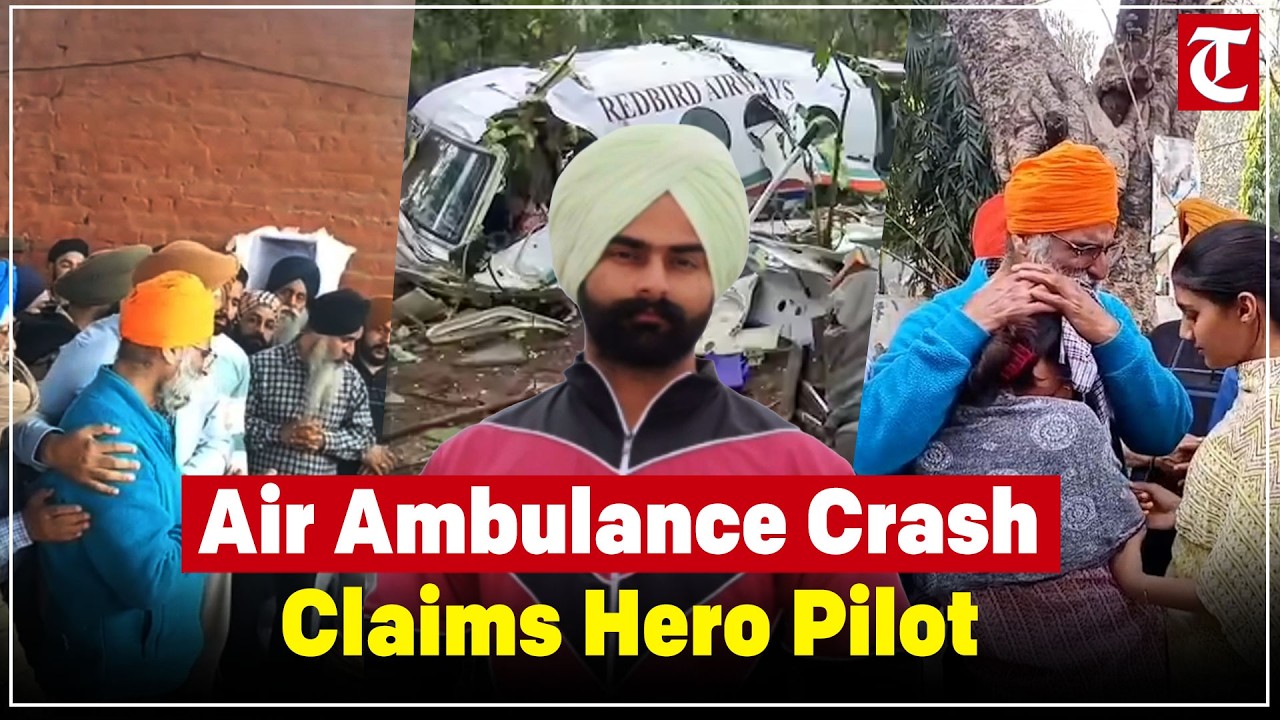 Tragic Air Ambulance Crash in Jharkhand: Captain Swaraj Singh of Amritsar Dies, Funeral Held