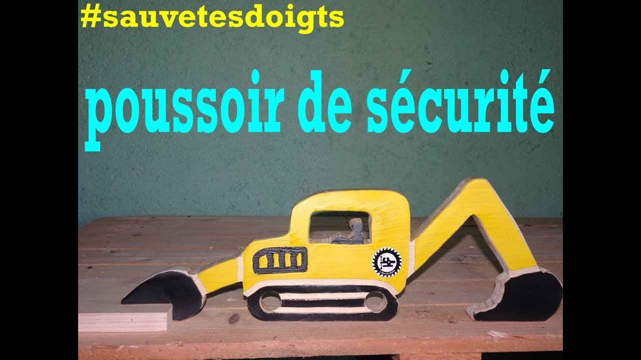 Poussoir de s&eacute;curit&eacute; tractopelle #sauvetesdoigts