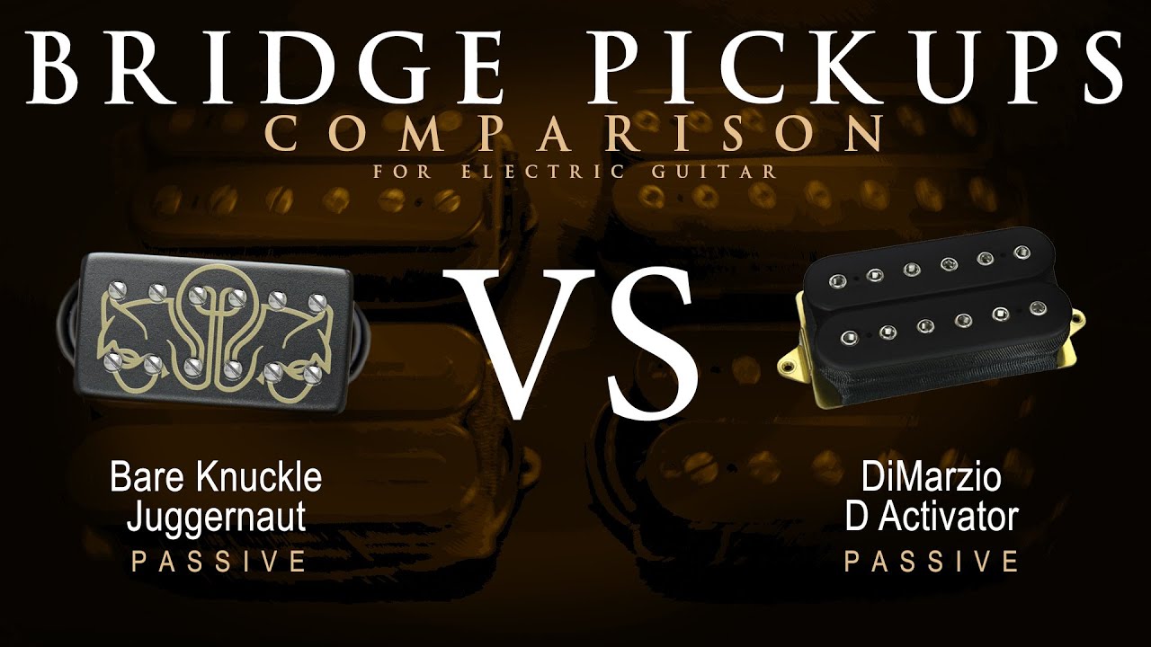 Bare Knuckle JUGGERNAUT vs DiMarzio D ACTIVATOR - Bridge Guitar Pickup Comparison Tone Demo