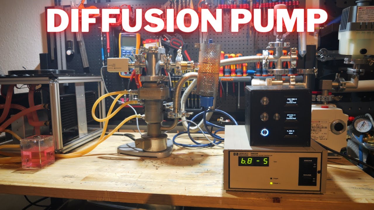 First time testing my diffusion vacuum pump