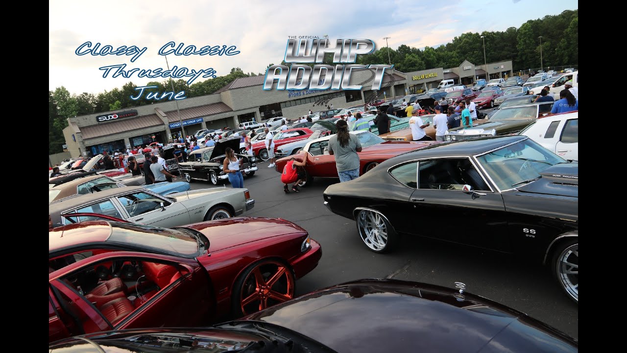 WhipAddict: Classic Thursdays Old School Car Meet: June. Donks, Chevelle, Cutlass, Camaro, Bel Air