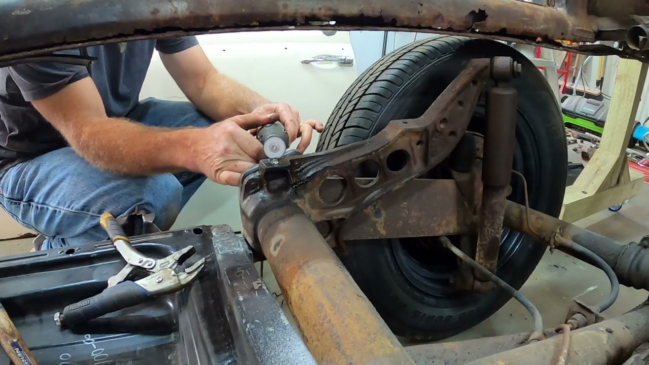 1965 VW Beetle - Removing Stuck Body Bolt - AARGH! - 015