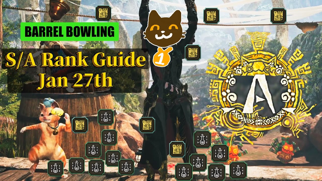 Barrel Bowling A Rank 1/27/2026 #barrelbowling #mhwilds