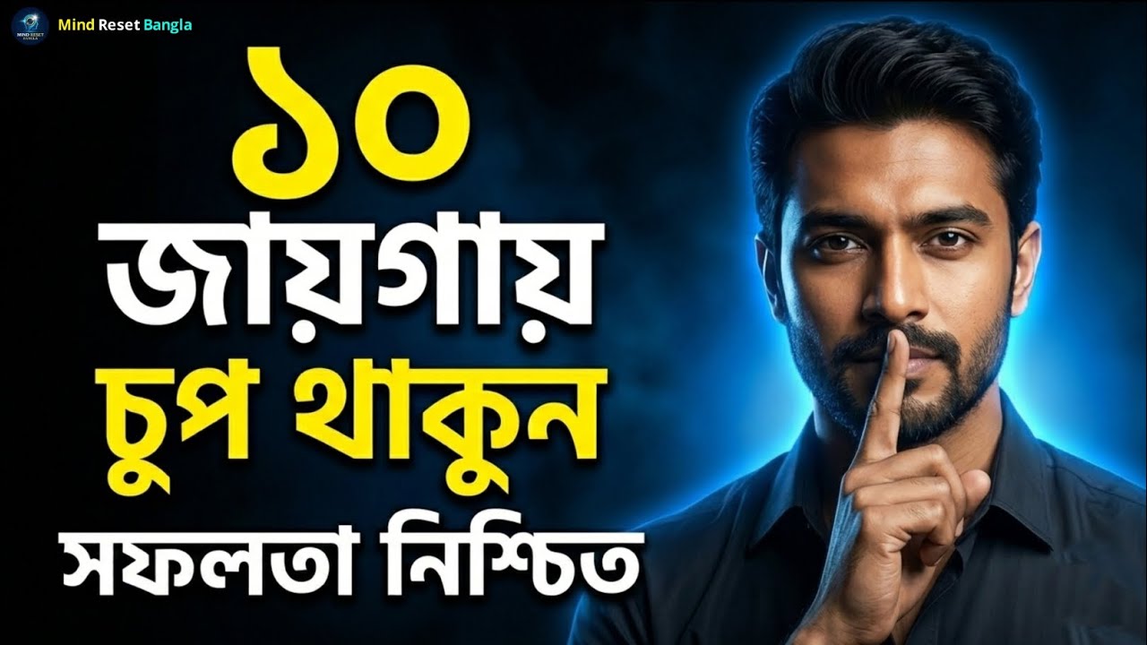 ১০ জায়গায় চুপ থাকুন, সফলতা নিশ্চিত | 10 Places Where Silence Brings Success | Bangla Motivation