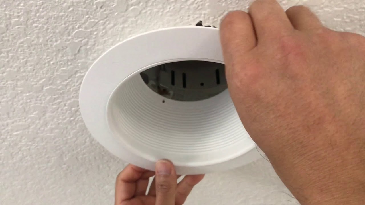 Installing recessed light trim the easy way