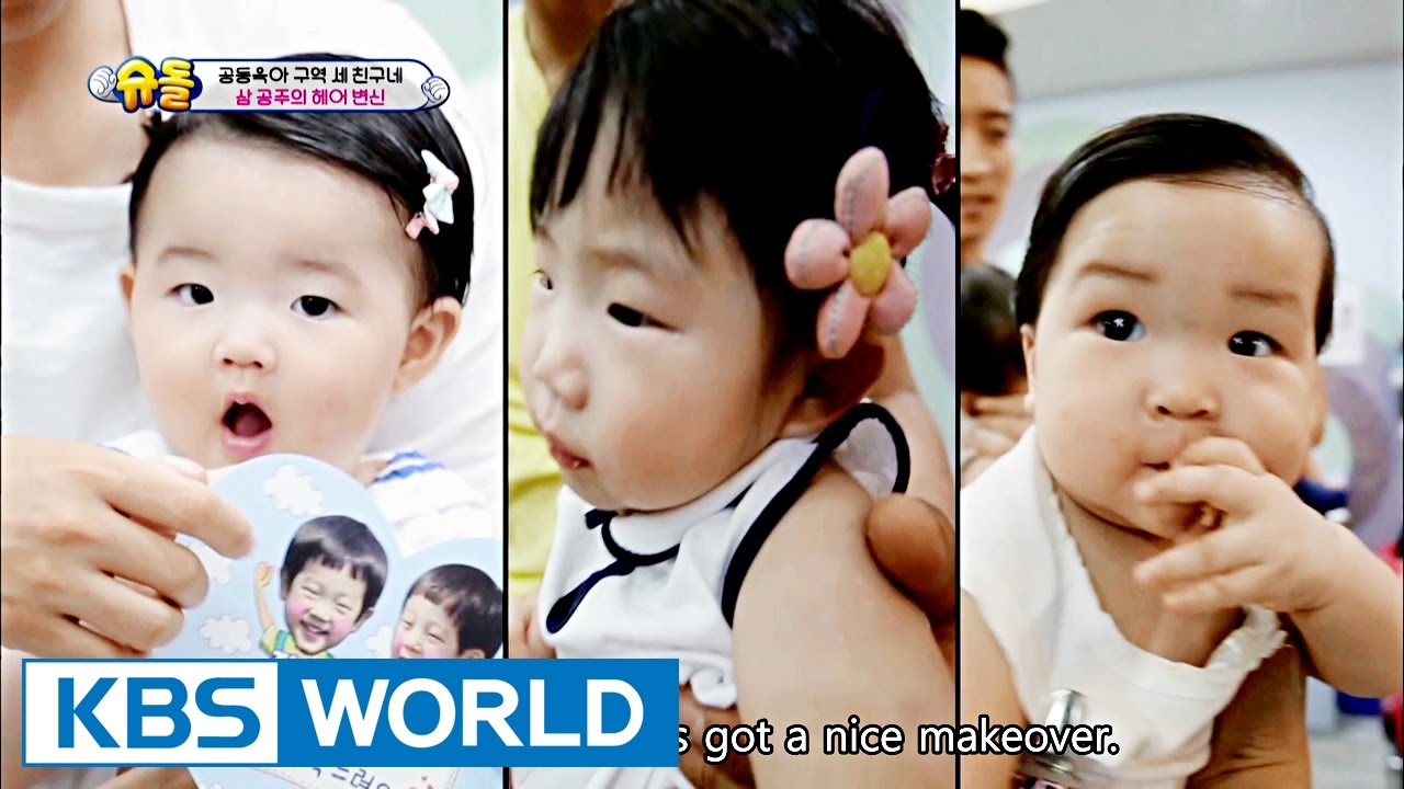 Joy & Seoheun & Haeun's House - Three Princesses' Hair Change [The Return of Superman / 2016.10.02]