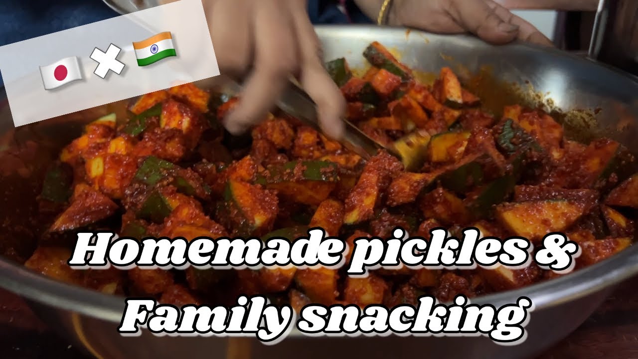 🇯🇵✖︎🇮🇳 Mixed Family/ A Japanese learnt homemade pickles by Indian mother-in-law 【字幕あり】