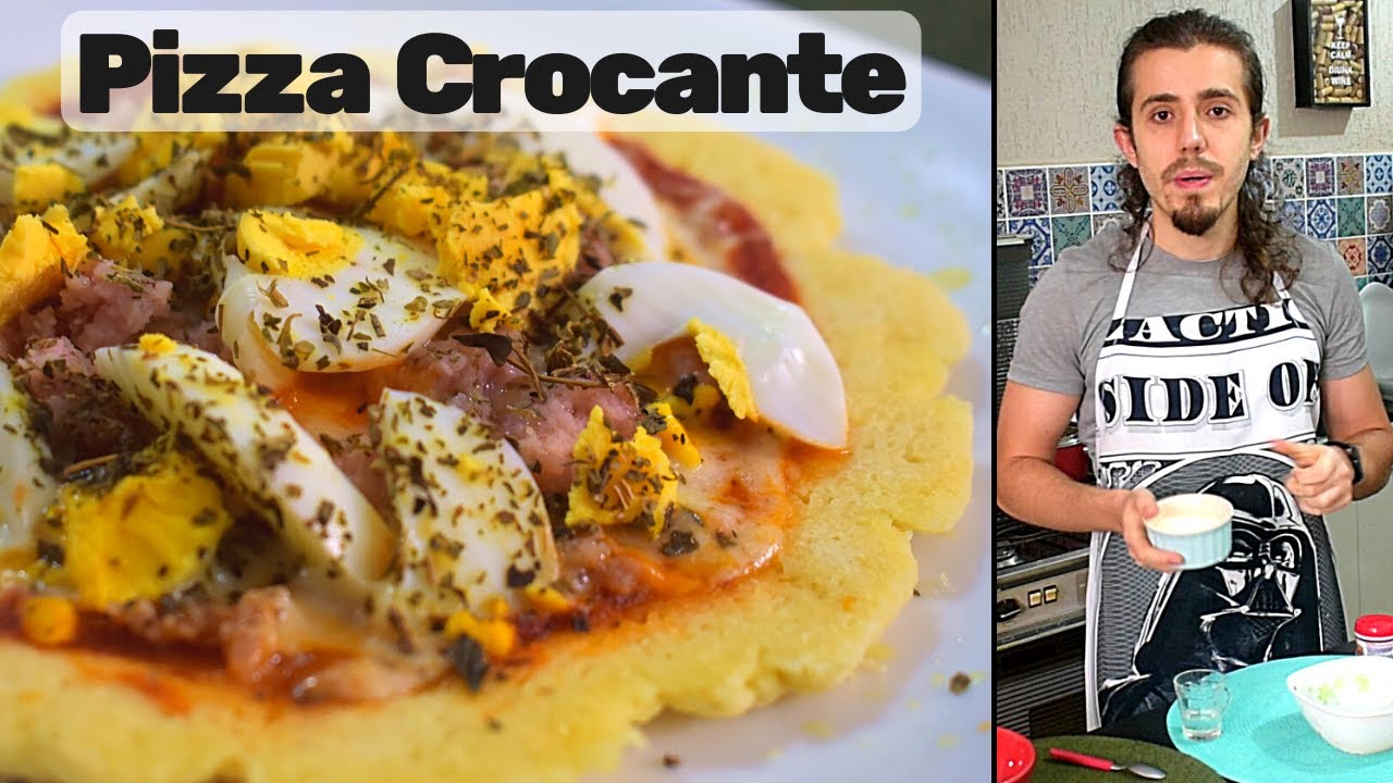 Receita de PIZZA LOW CARB CROCANTE e Sem Ovos | Batata Assando