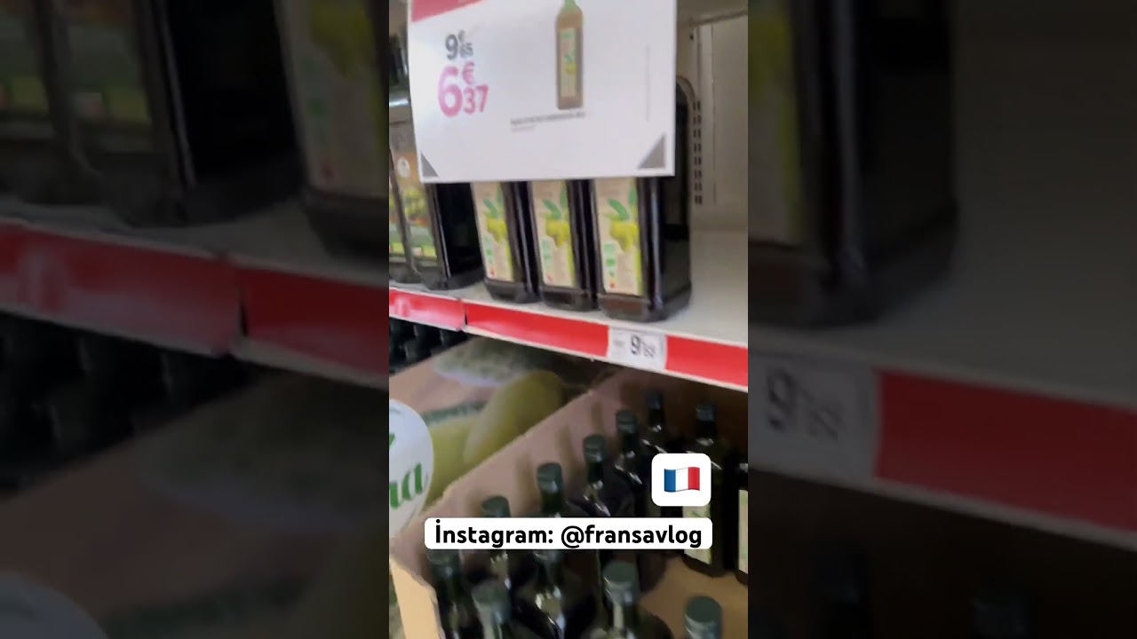 🇫🇷 Fransa  Carrefour'da Zeytinyağı Fiyatları 2023 | instagram: @fransavlog