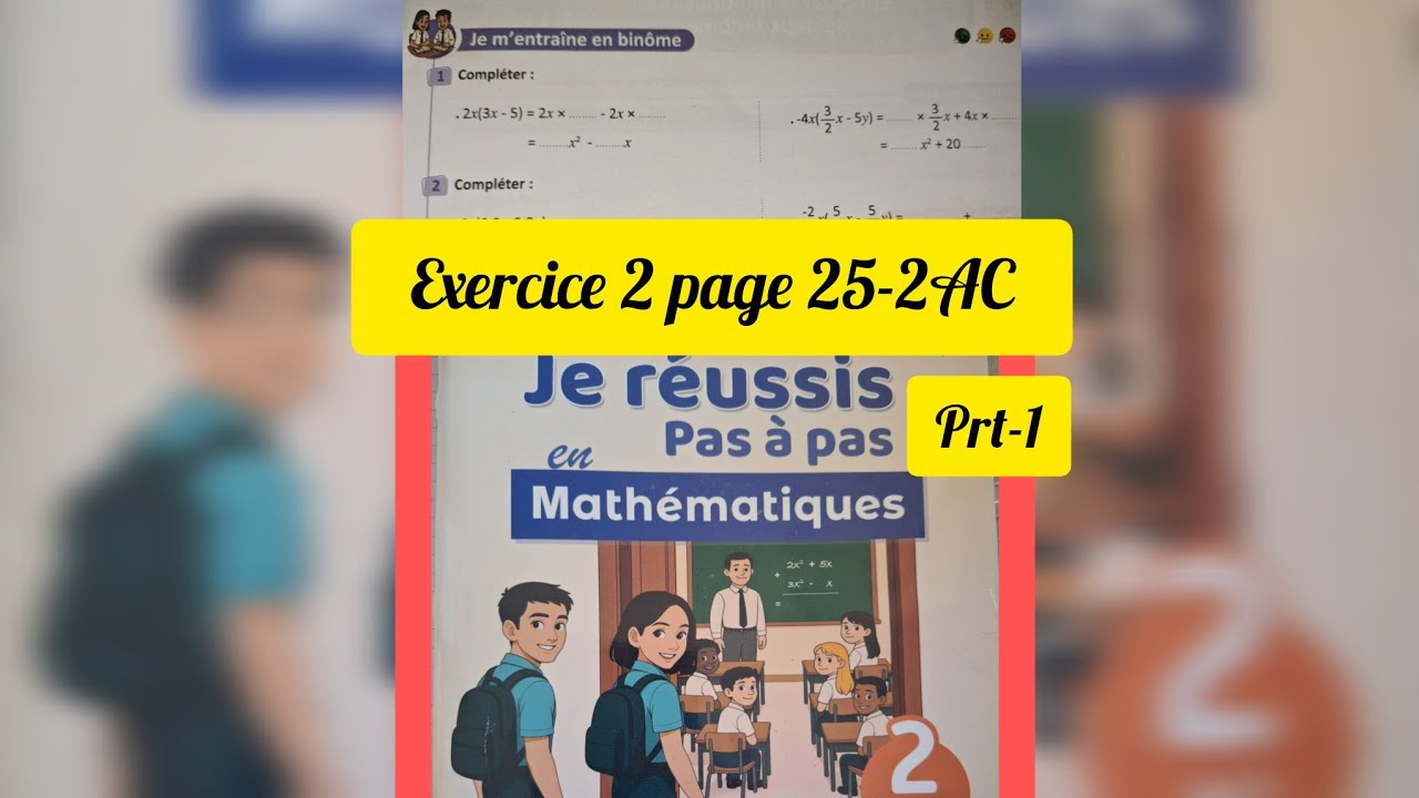 Je m'entraine en binôme(Exercice 2 page 25) 😍😍