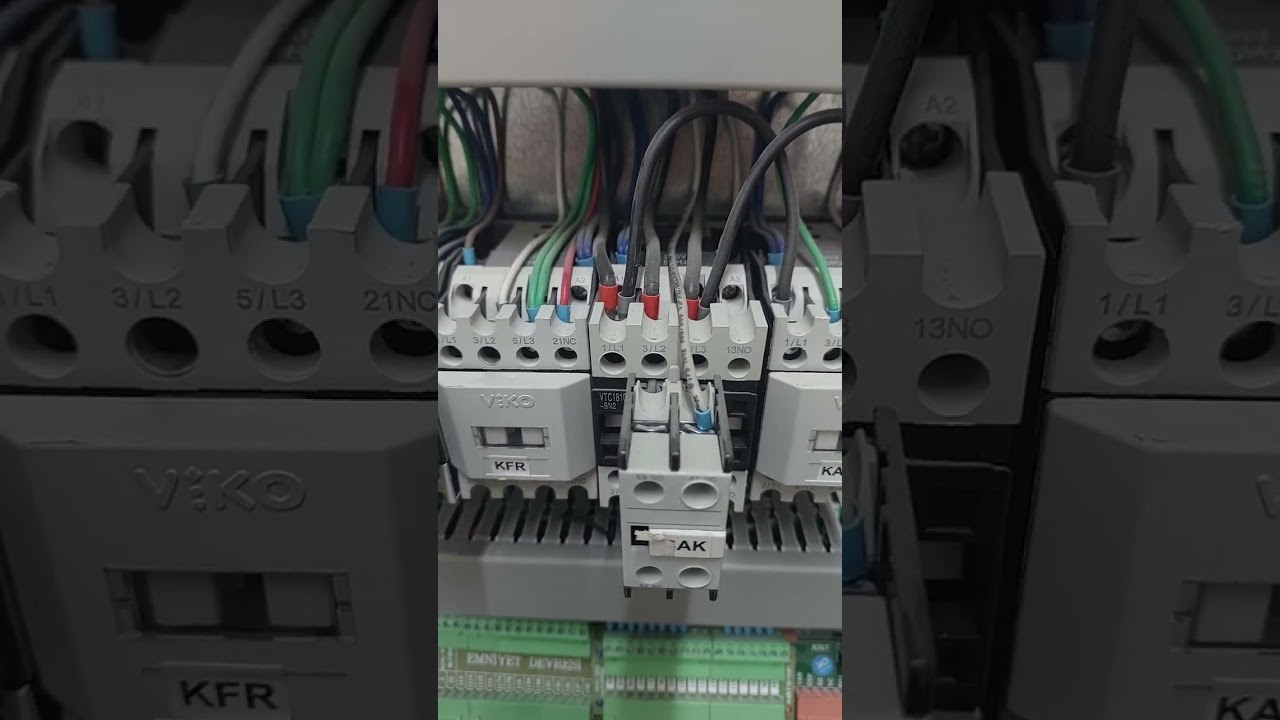 asansör panosu kontaktör arızası.