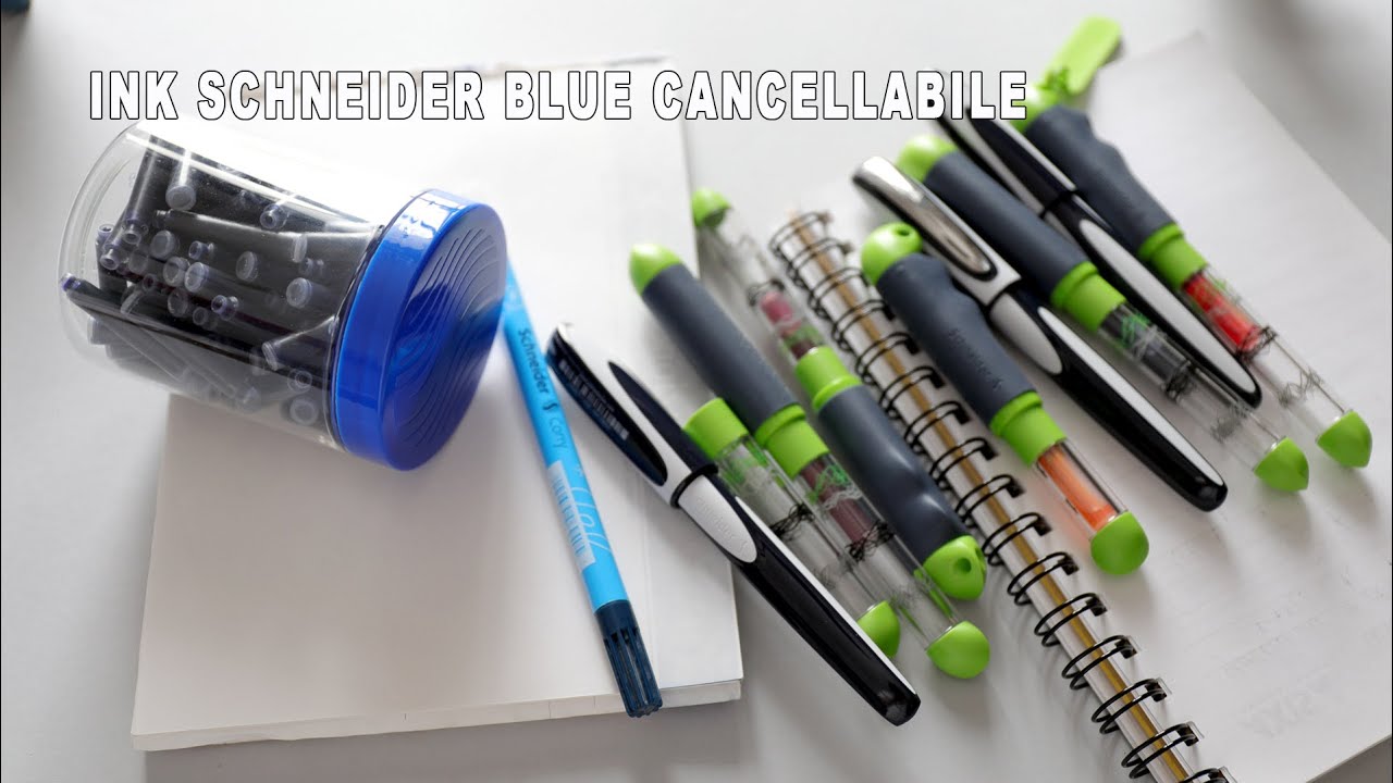 Inchiostro Schneider Blue cancellabile + Corry il correttore