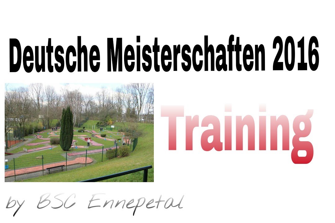 Deutsche Minigolf Meisterschaften 2016 - Training & Eröffnungsfeier