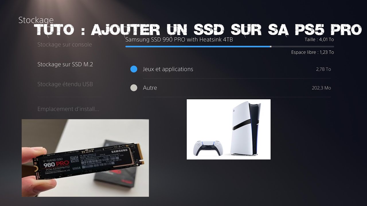 TUTO : Ajouter un SSD sur sa PS5 PRO