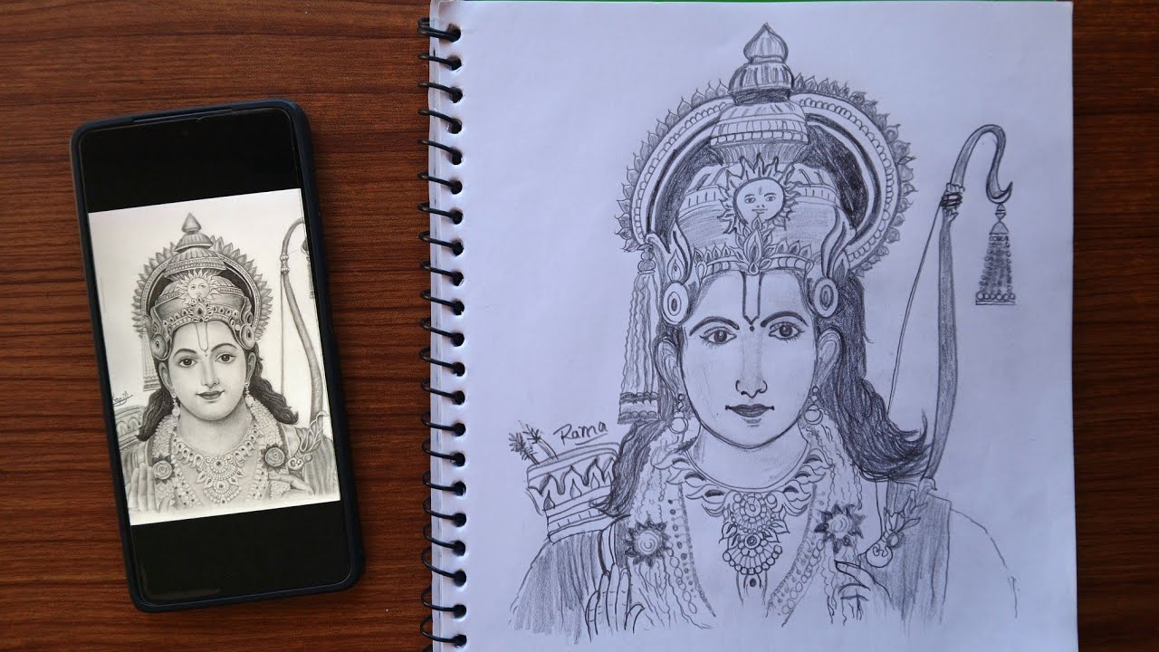Pencil sketch | Lord Rama | 