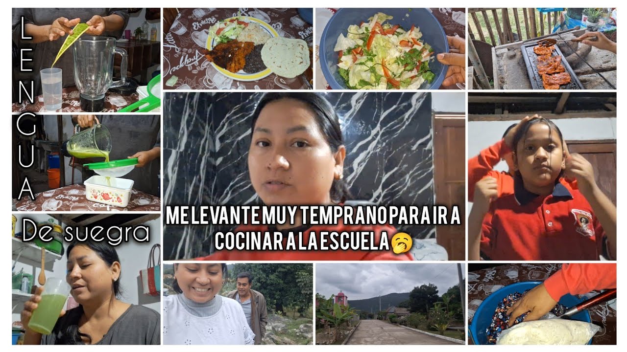 MADRUGUE PARA IR A COCINAR A LA ESCUELA #amadecasa OCUPADA🤭