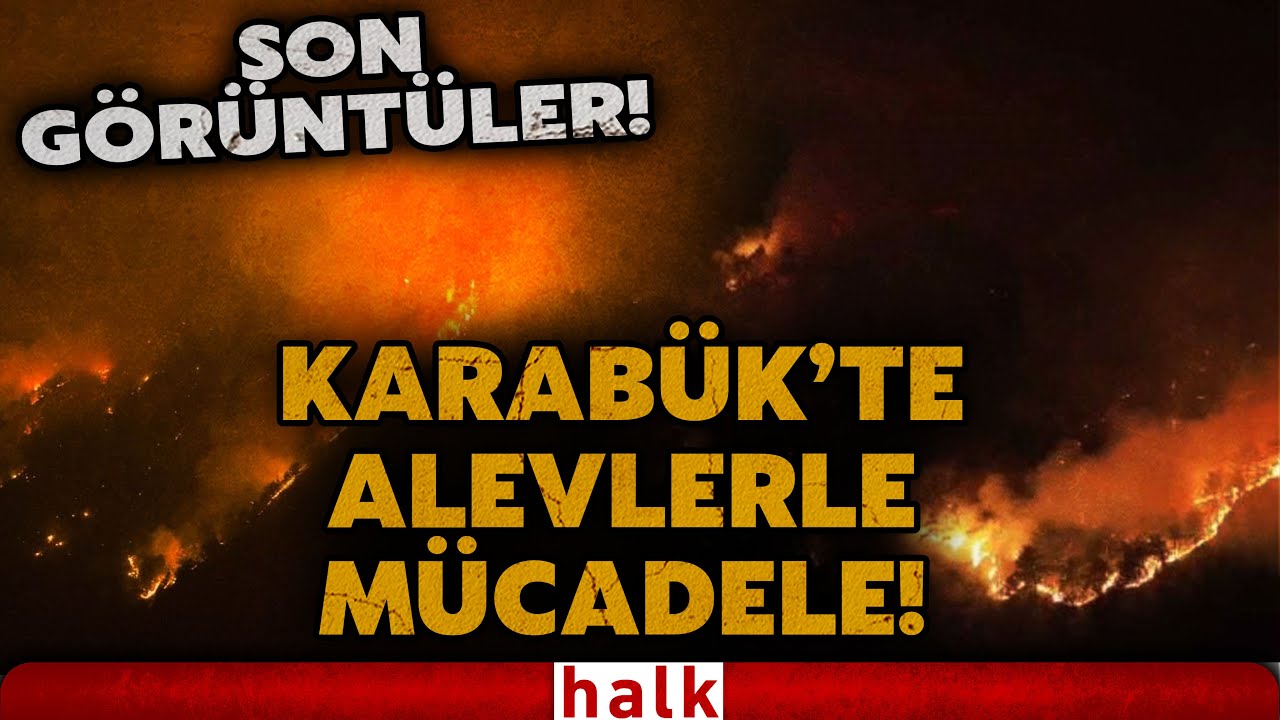 SON GÖRÜNTÜLER! Karabük'te orman yangını devam ediyor! Ekiplerin alevlerle mücadelesi sürüyor...