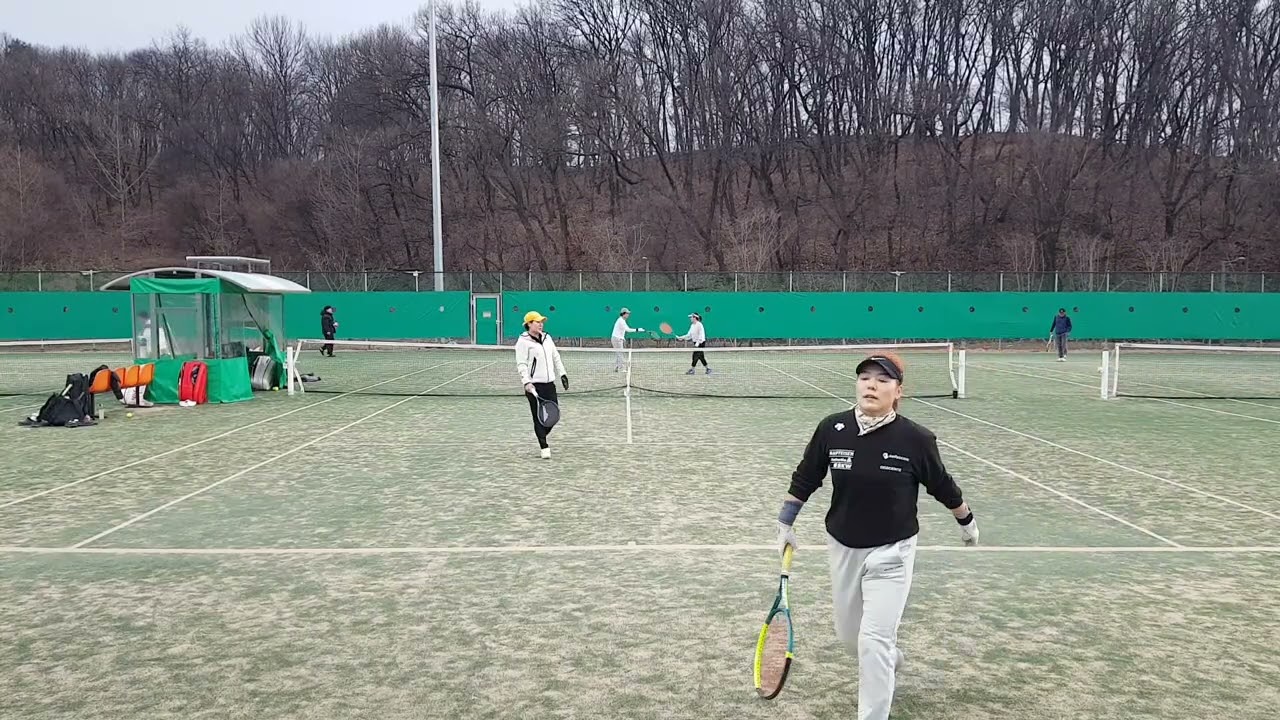 테니스 게임, 양주테니스클럽 김옥형 홍영아 정미덕 장도희