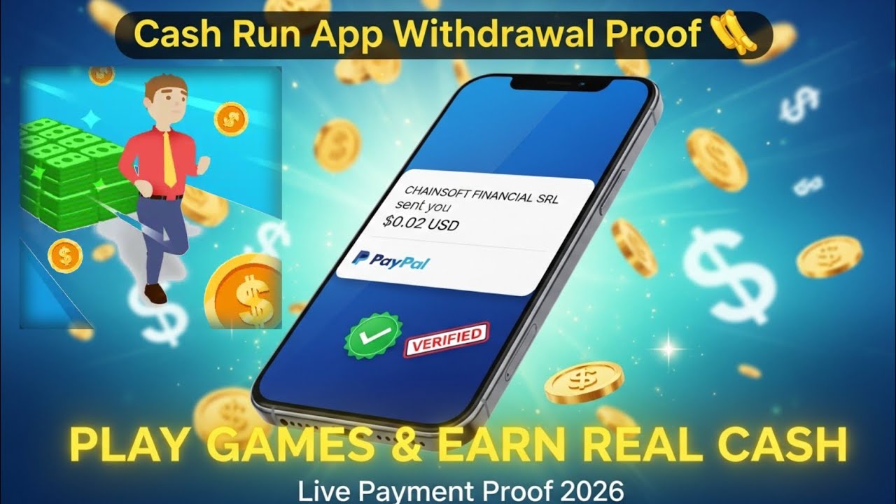 Cash Run App Withdrawal Proof 🤑 | Play Games & Earn Real Cash | Live Payment Proof 2026