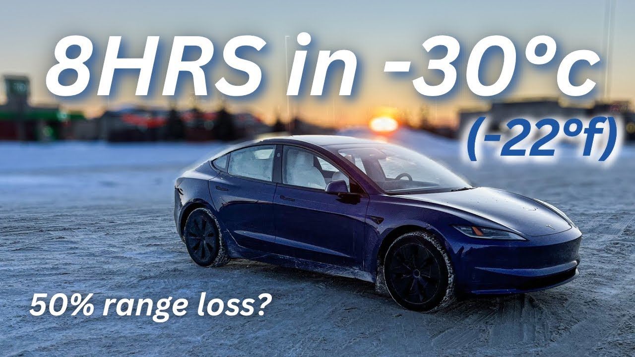 Сможет ли Tesla выдержать САМЫЙ ХОЛОДНЫЙ день в году в Канаде?