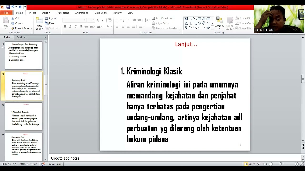 PERKEMBANGAN VIKTIMOLOGI DAN KRIMINOLOGI
