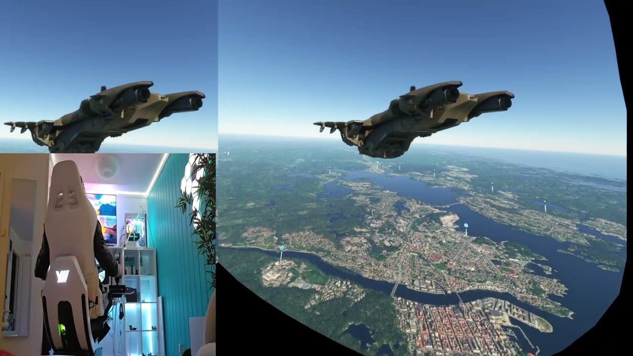 What a majestic beast i found in microsoft flight sim! raw expression