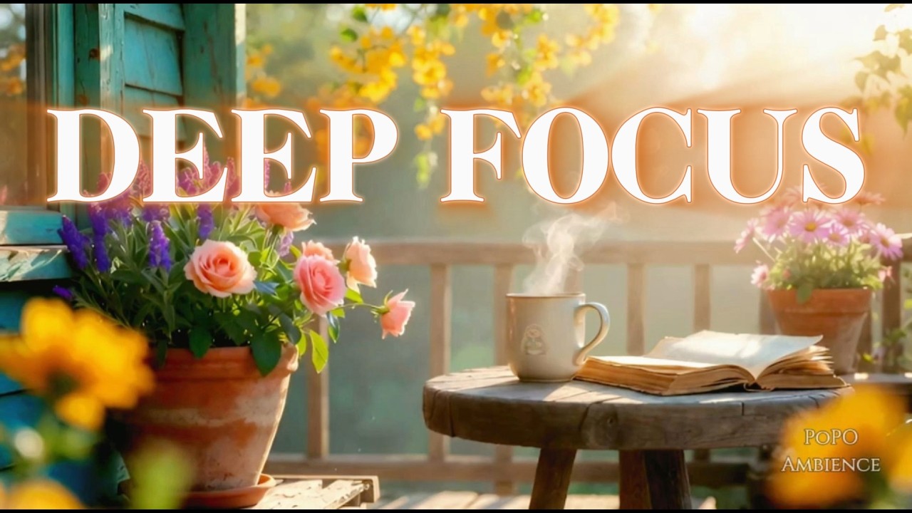 Productive Morning at My Desk 🕊️ Cozy Jazz & Soft Piano for Deep Focus