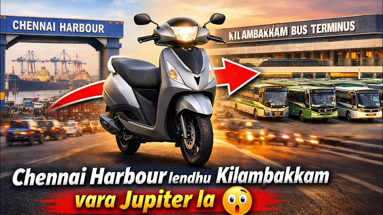 Harbour to kilambakkam bus stop bike ride