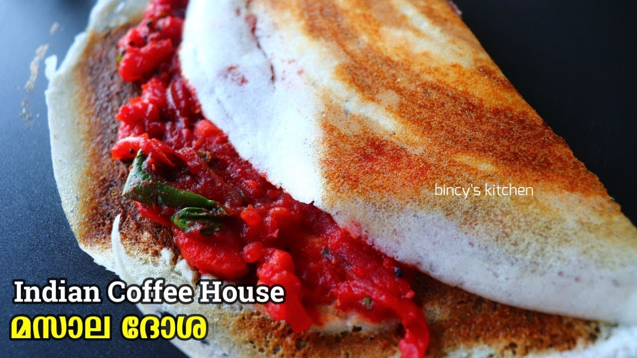 Indian Coffee House Style മസാല ദോശ | Coffee House Style Masala Dosa | Beetroot Masala Dosa Recipe