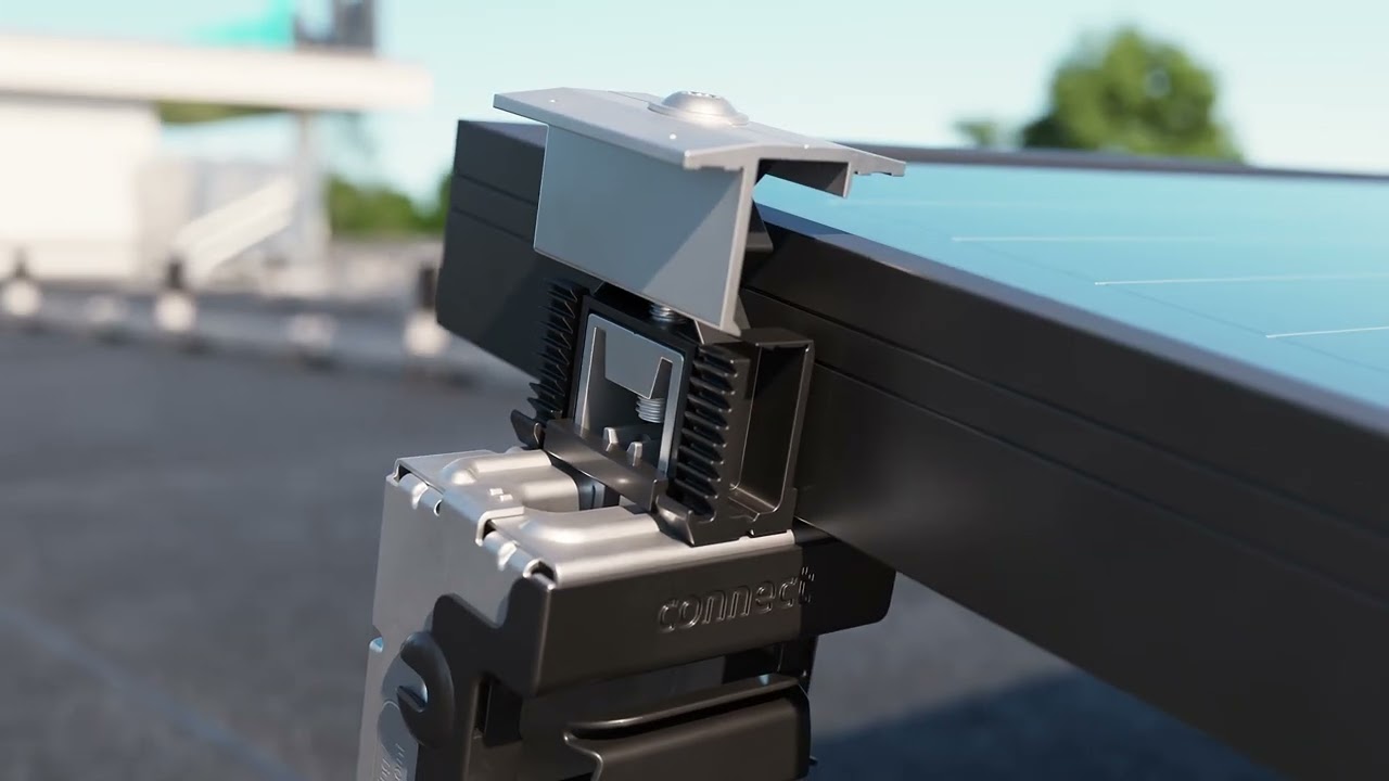 Blubase - Connect | Montagesysteem voor zonnepanelen op plat dak | Landscape