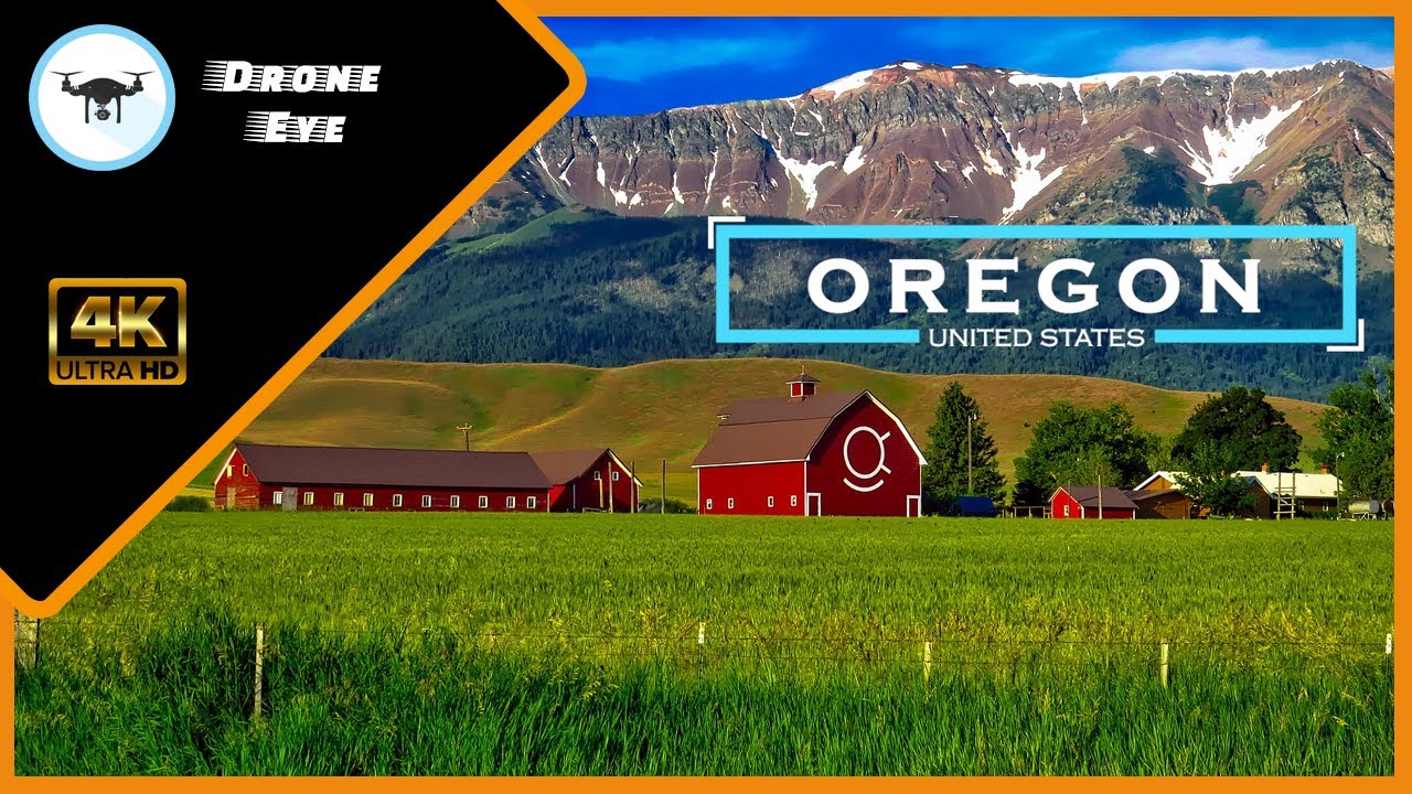 🌍 Oregon | USA 🇺🇸 | Through A Drone's Eye | 4K Drone Footage | Mind Relaxing(Stress Relieving) 👁‍🗨