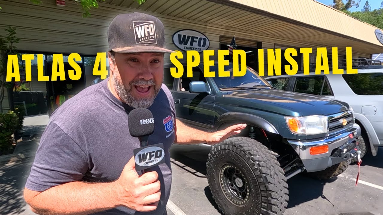 Walkthrough of an Atlas 4 Speed Install on a '97 Toyota 4-Runner Limited | WFO SAS, 1 Ton