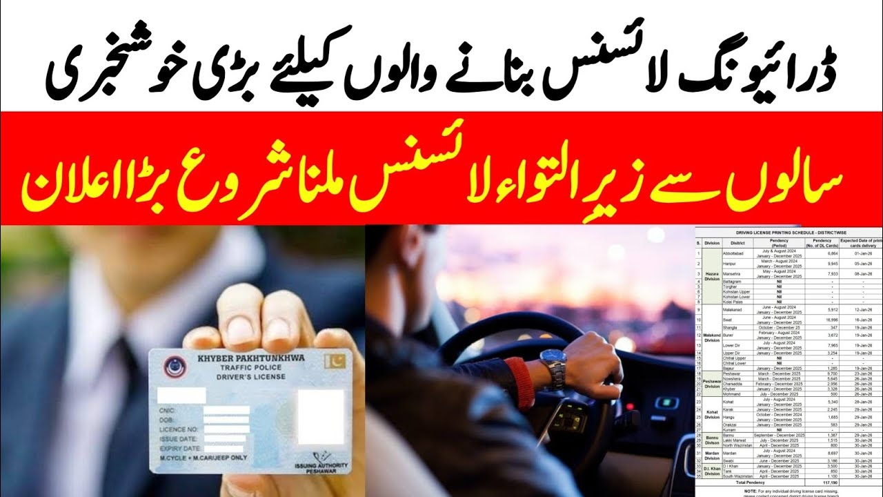 Big News Driving License Printing in Khyber Pakhtunkhwa | Latest Updates 2026
