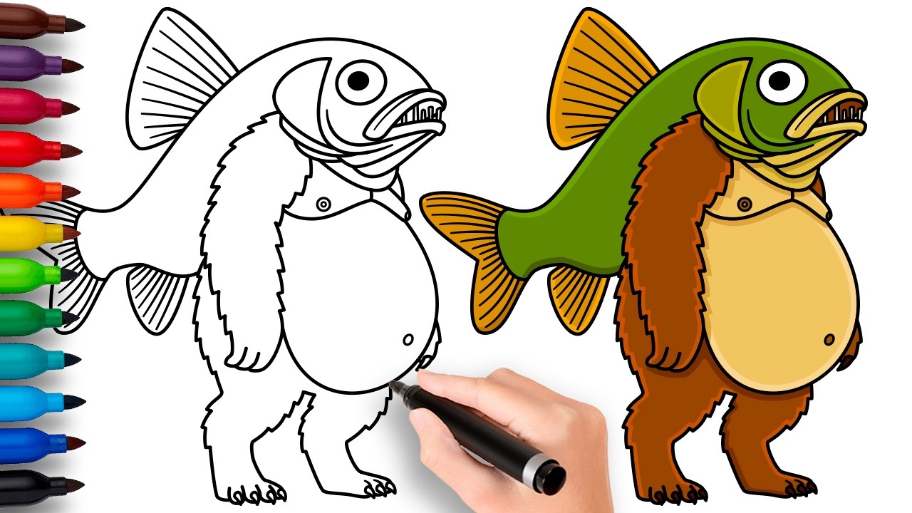 HOW TO DRAW TRIPPI TROPPI | Italian Brainrot Animals - Easy Drawing