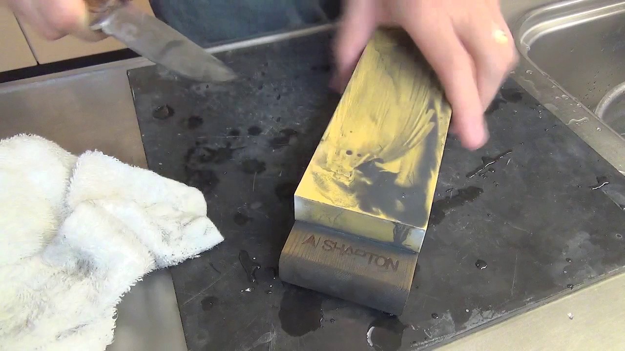 Elmax Gunny Hunter water stone sharpening