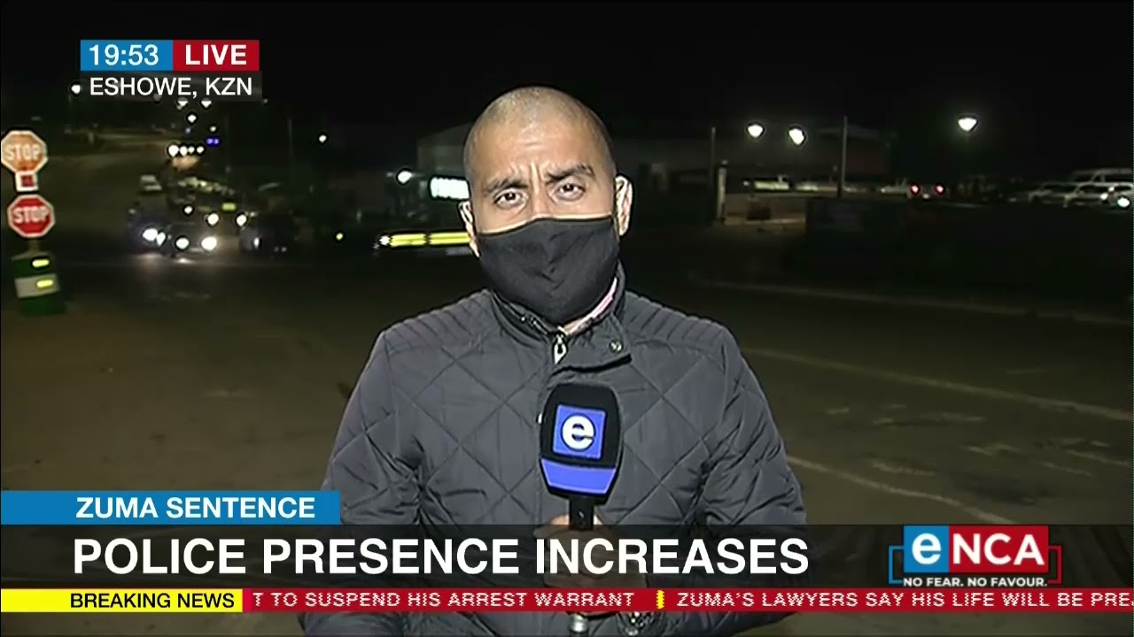 Zuma Sentence | Police presence increases