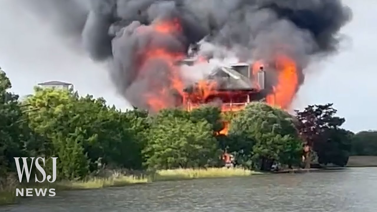 Watch: Large Fire Engulfs Home of South Carolina Judge | WSJ News